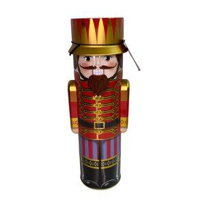 Nutcracker Themed Chocolate Truffle Tin Christmas Decor Storage Made in Italy